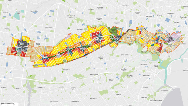 The Sydenham to Bankstown corridor. 