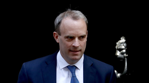 Scrapping the treaty: Britain's Foreign Secretary Dominic Raab.