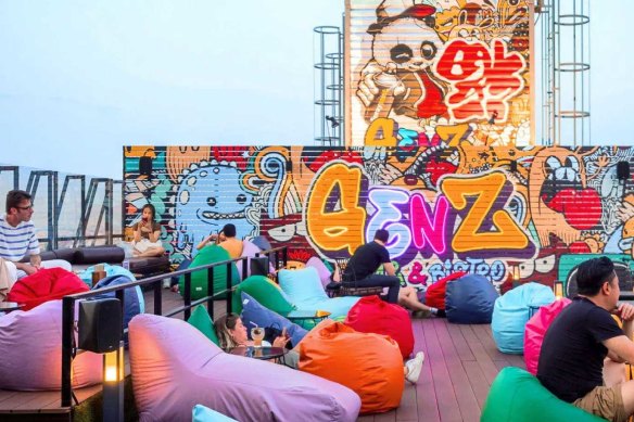 Grand China, home to a little-known, 23rd floor sky bar with views across Bangkok.