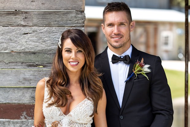 Official pictures from KC and Drew's wedding day on MAFS 2020
