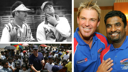 ‘Rest in peace my good mate’: emotional teammates and rivals struggle with Warne loss