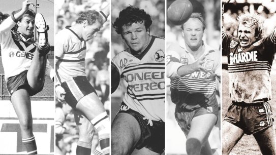 Greg Brentnall, Steve Rogers, Les Boyd, Wally Lewis, Peter Sterling