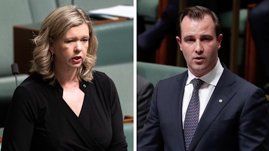 Tasmanian MP Bridget Archer and South Australian MP James Stevens.