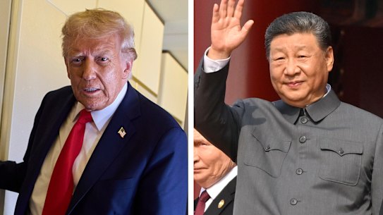 US President Donald Trump and Chinese President Xi Jinping.