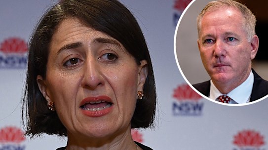 Gladys Berejiklian and Mick Fuller.