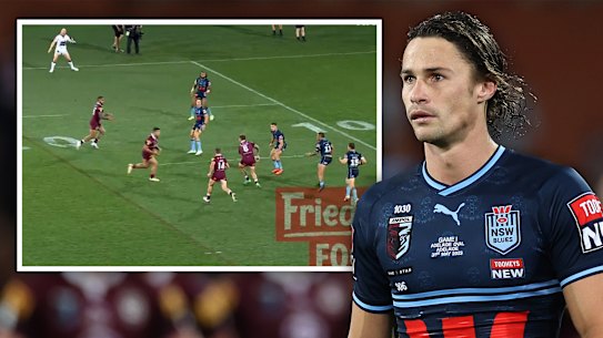 Nicho Hynes was caught out of position.