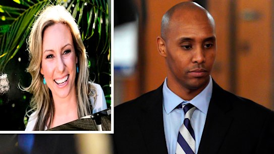 Composite of Justine Damond and Mohamed Noor (Photos both AP)