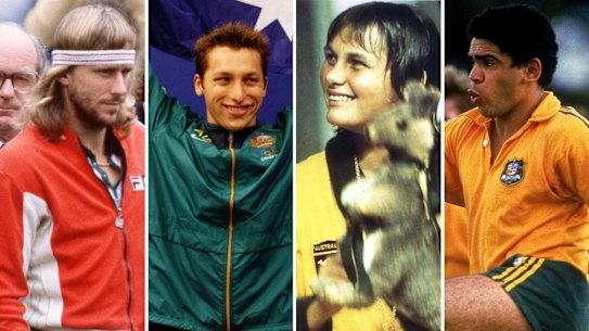 Bjorn Borg, Ian Thorpe, Shane Gould, Mark Ella