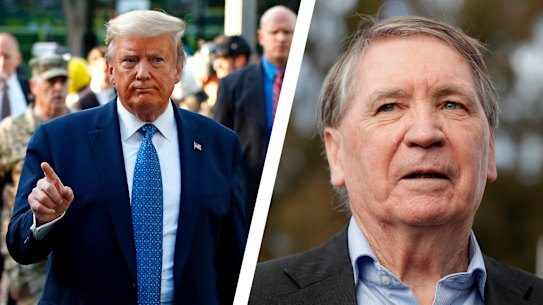 Dennis Richardson says the riots raging across America have been made worse by President Donald Trump's divisive leadership. 