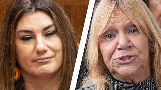 Lidia Thorpe and Geraldine Atkinson.