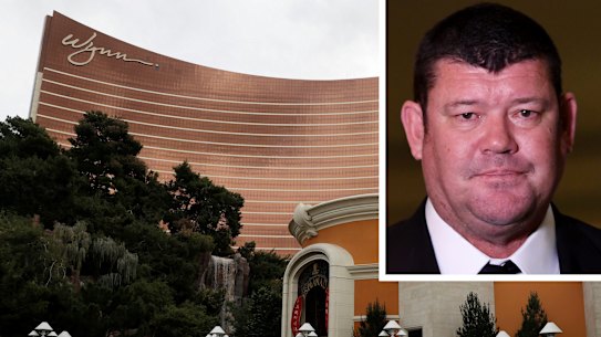 Wynn Las Vegas in Las Vegas, James Packer composite. 