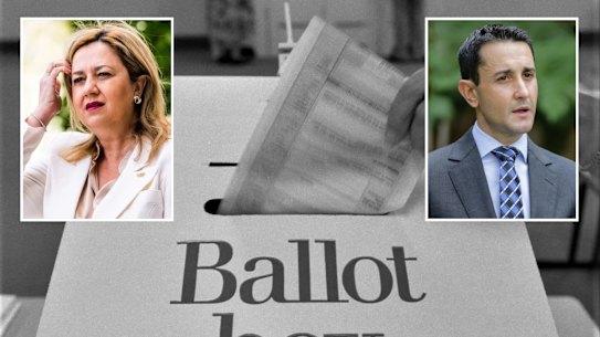 Brisbane Times homepage Annastacia Palaszczuk David Crisafulli