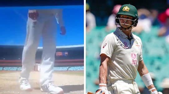 Steve Smith has come under fire from around the globe after appearing to scuff up the guard mark of India batsman Rishabh Pant in Sydney.
