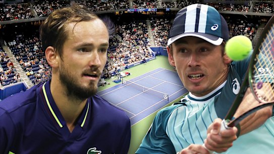 Daniil Medvedev versus Alex de Minaur. 