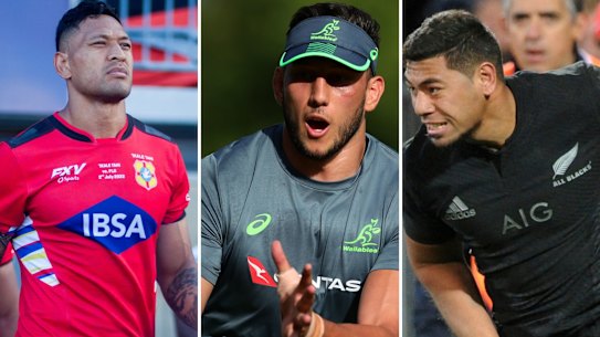 Israel Folau, Adam Coleman, Charles Piutau