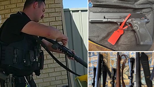 WA Police seized guns from people in the WA community whose beliefs aligned with “sovereign citizen” ideology. Picture: WA Police