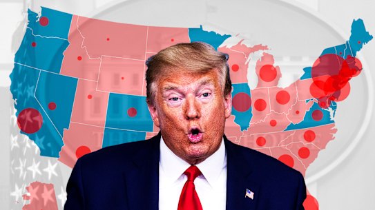 Trump COVID-19 deaths composite