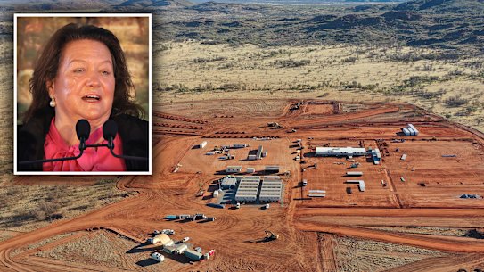 Gina Rinehart has a 10 per cent stake in Arafura Rare Earths, which is building the Nolans rare earths project in the Northern Territory. 