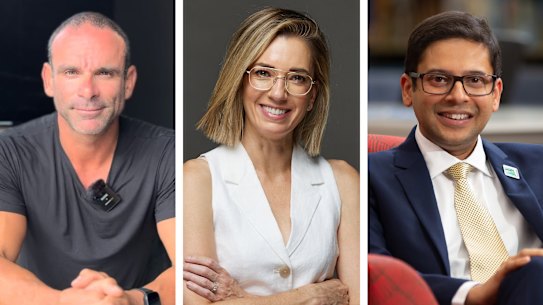 Dr Tony Boutagy, Dr Emily Musgrove, and Dr George Barreto