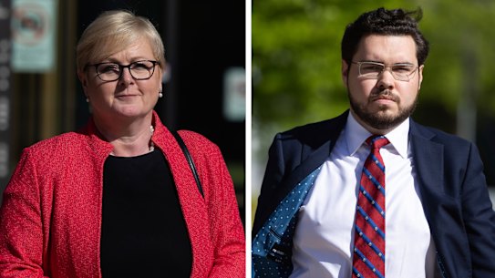 Linda Reynolds and Bruce Lehrmann.