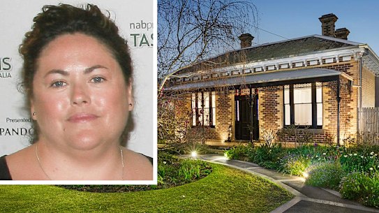 Rosemary Rogers and one of her properties in Melbourne's inner west.