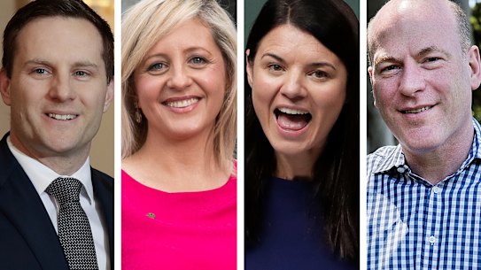 Alex Hawke, Trent Zimmerman, Fiona Martin and Melissa McIntosh.