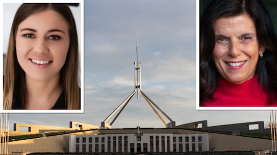 Brittany Higgins and Julia Banks