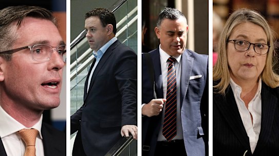 Dominic Perrottet, Stuart Ayres, John Barilaro and Jenny West.