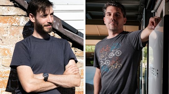 The solar battle: Nic Seton and Peter Horsley. 