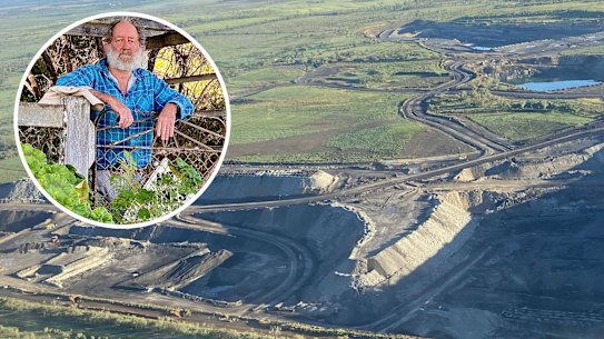 Glenn Beutel and the mine.