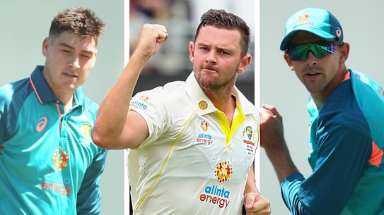 Matthew Renshaw, Josh Hazlewood and Ashton Agar. 