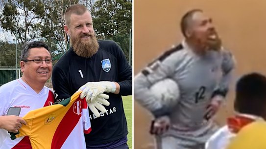 Andrew Redmayne and Peru fans