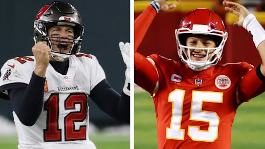 Tom Brady and Patrick Mahomes.