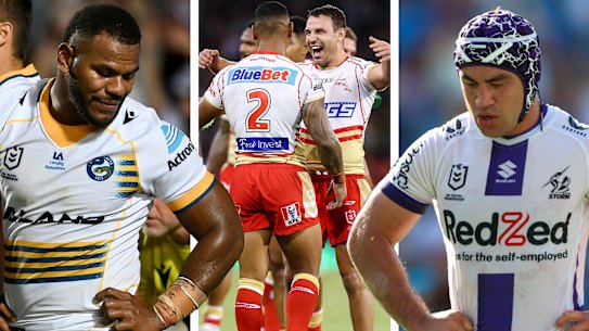 Eels, Dolphins and Storm. 