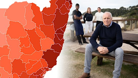 Beach Cafe owner Ben Kirkwood had to buy a house for his staff to stay in.