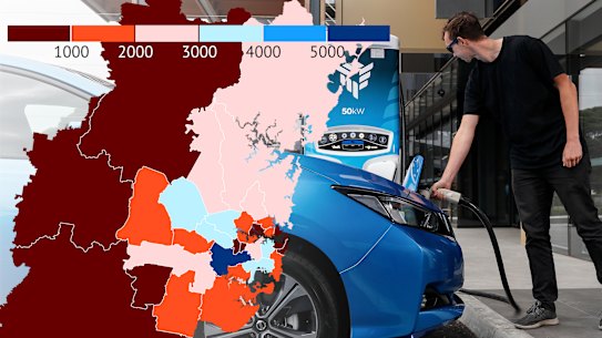 Electric car sydney composite