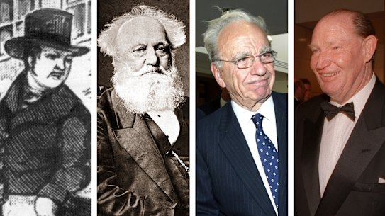Samuel Terry, John Fairfax, Rupert Murdoch, Kerry Packer
