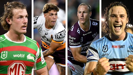 Campbell Graham, Reece Walsh, Daly Cherry-Evans and Nicho Hynes.