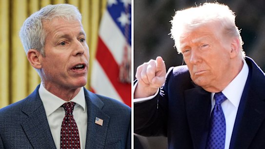 US energy secretary Chris Wright and US President Donald Trump.