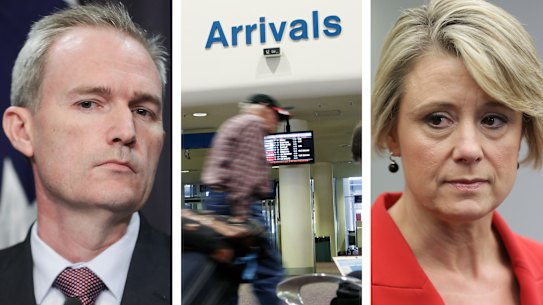 A bureaucratic bungle has led to a serious error in the political row over asylum seekers who arrive by plane, with revised numbers showing the trend is not on track to reach the peak claimed last week. 