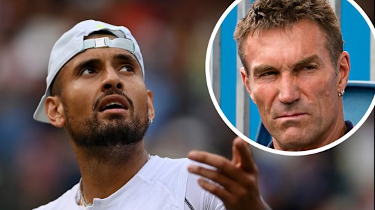 Nick Kyrgios and Pat Cash. 