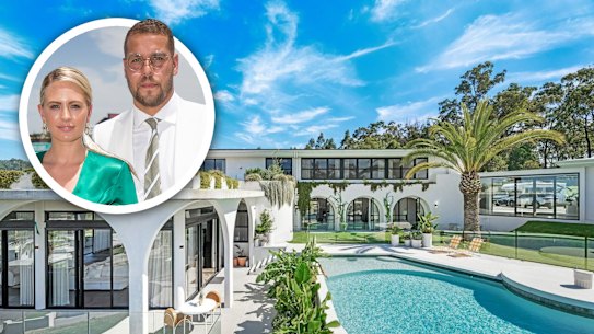 A Hollywood Hills-style trophy home on the Gold Coast hinterland that sold after just six days for $9 million was bought by Swans megastar Lance “Buddy” Franklin and his wife, beauty queen-turned-model Jesinta Franklin.