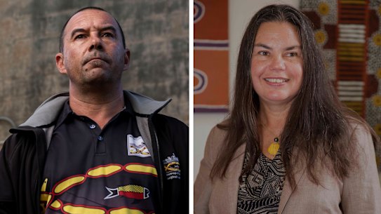 Left: Nathan Moran, chief executive of the Metropolitan Local Aboriginal Land Council. Right: Jakelin Troy, director of Indigenous research at The University of Sydney.