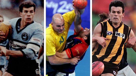 Mark McGaw and Chris Langford were part of a short-lived Seven experiment that tried to turn ex-footy players into Olympians.