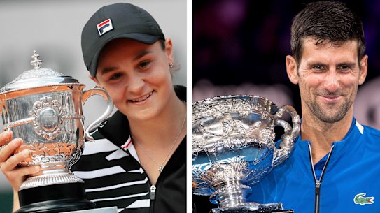 Ashleigh Barty and Novak Djokovic have formally been named top seed for Wimbledon. 