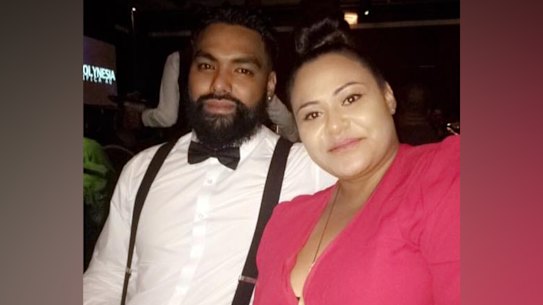 Ianeta Isaako, pictured with her husband, died after being diagnosed with COVID-19 