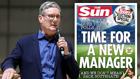 The Sun newspaper, which has previously backed the Conservatives since 2009, backs Sir Keir Starmer in blow to Prime Minister Rishi Sunak.