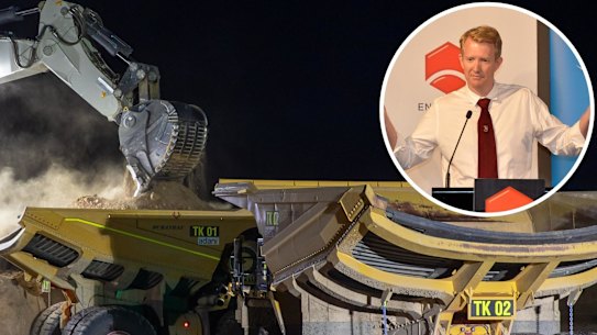 Adani’s operations, including its Carmichael coal mine in central Queensland, were the target of environmental activist Ben Pennings (inset).