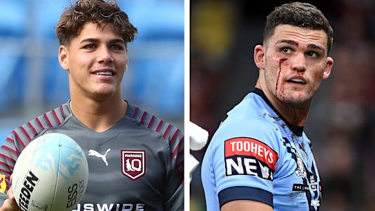 Reece Walsh and Nathan Cleary.