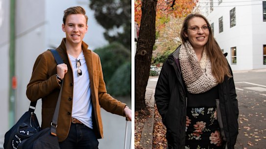 Composite - Ed Cook is an avid travelling. His been full vaccinated against COVID-19 and would like to travel more. Surry Hills, June 12, 2021. Photo: Rhett Wyman/SMH
